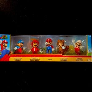 Super Mario Nintendo Figures Set of 5 Only Mario, 6.5 cm